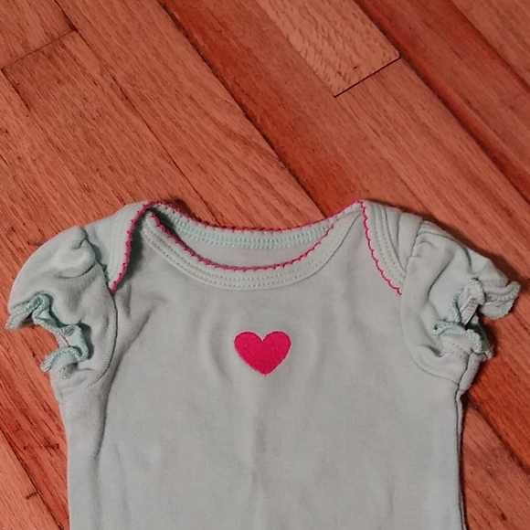 Carter's Newborn Onesie Bundle Aquamarine & Pink - Picture 4 of 14